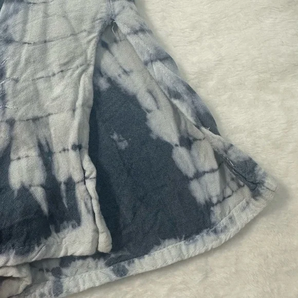 Raya Sun Tie Dye Beachy BOHO Tank Pink and Gray Sleeveless Mini Sundress - Picture 5 of 16